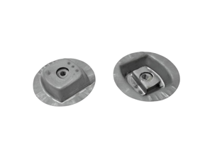 Voorstoelbevestigingspaar. Porsche 356B T6 / 356C - 64450157006 - PP123
