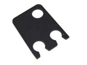 Piastra distanziale arco pieghevole principale da 1 mm. Porsche 911 78-89 / 964 / 993 - 91156142301