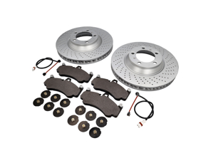 Pack Plaquettes de frein et Disques de frein AVANT Porsche 997 Turbo OE - 99635194802, 99735140501, 99735140601, 99761267701, 99635208602