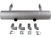 Marmitta di scarico / scatola posteriore del silenziatore. Porsche 356B/C - 1620610300, PO-92106, PO92106, 61611101005, 61611122103, 61611122303