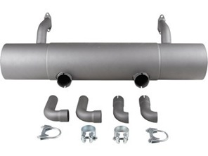 排气消声器/消音器后箱。保时捷 356 B / C - 1620610300, PO-92106, PO92106, 61611101005, 61611122103, 61611122303