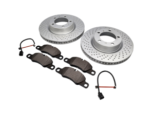 Pastiglie freno ANTERIORI e pacchetto disco freno Porsche 991 3.4L - 99735140101, 99735140201, 98135193904
