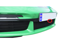 Ensemble de calandre en acier inoxydable pour pare-chocs avant ZunSport. Porsche 992 Turbo / Turbo S FDC - ZPR92820, ZPR92820B, ZPR92820, ZPR92820B