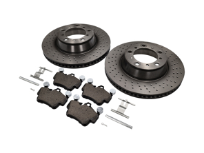 HINTERE Bremsbeläge und Bremsscheibenpaket. Porsche 997 C2S /C4S - 99735193906, 95535296000, 99635240502, 99635240602, 99735193907, 99761267602