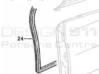 Joint de porte. Porsche 944 Cabrio - 94153709110, 94153709210 - 94153709110, 94153709210