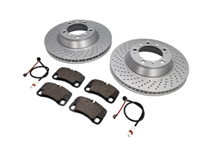 Pastiglie freno POSTERIORI e pacchetto disco freno Porsche 997 3.6L C2 - 99635240501, 99635240502, 99635240601, 99635240602