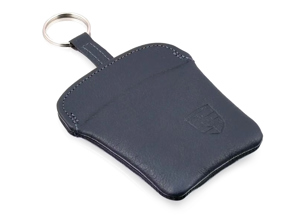 Astuccio portachiavi in pelle Porsche, blu marino - PCG044100017JX