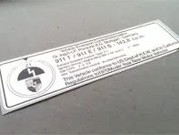 Distributiesticker, VS, voor Porsche 911 E / 911S / 911 T (1973) - 91100651400, 91100651401