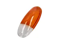 Indicatorlens, voorzijde, Amber / Helder. Porsche 914 - 91463193710/1, 91463193710 - P14914, 1695451400