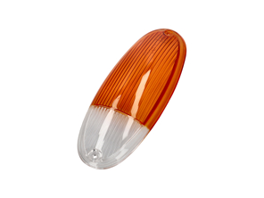 Cabochon de clignotant, avant, Ambre/Clair. Porsche 914 - 91463193710/1, 91463193710 - P14914, 1695451400