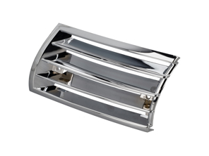 Griglia del clacson in plastica con finitura cromata. Porsche 911/912 69-73 - 90155943127, 90155943227 - PS5221C, PS5222C, 9112743-02, 911274-02, 1684500476, 1684500486