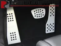 Set pedali Rennline in alluminio da 3 pezzi, impugnatura in gomma. Porsche 981/718/991/991.2PDK - P7162101, P71.62.101