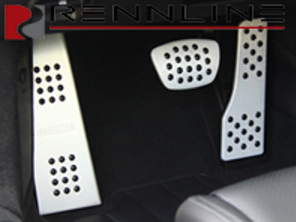 Set pedali Rennline in alluminio da 3 pezzi, impugnatura in gomma. Porsche 981/718/991/991.2PDK - P7162101, P71.62.101