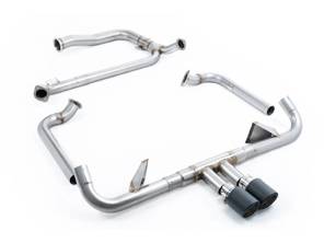 Milltek sportuitlaat met vervangingspijp en carbon sproeiers. Porsche 718 GTS 2.5L - 982251052E, 982251052F, 982251052G, 982251052J, 982251052L, 982251051D, 982251051K, 982251051F, 982251051G, 982251051J, 982251051L - SSXPO148
