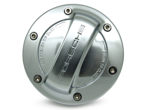 Bouchon de réservoir de carburant. Aspect aluminium. Porsche Boxster / 996 / 997 / Cayenne - 99720198000