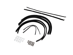Ensemble intérieur et extérieur de raclettes de vitre de porte Porsche 911 / 964 TARGA / CABRIO - 91153193102, 91153193202, 90153193520, 90153193620, 91153195101, 91153130900, 99959132601, 90153193320, 91153193142, 91153193242, 91153129540, 91153129640