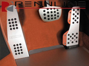 Impugnatura in gomma per set di pedali in alluminio da 3 pezzi Rennline. Porsche 996/997/Boxster/Cayman TIPTRONIC/PDK - P716259, P71.62.59