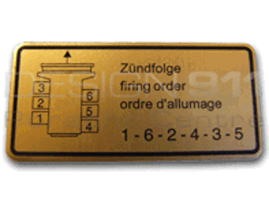 Ordine di licenziamento dell'autoadesivo. Porsche 911 69-78 / 930 75-77 / 914 - 90100650200