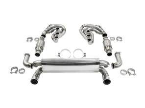 CARGRAPHIC GT Sport 排气系统，740mm 回缩式，带歧管，不带加热功能。适用于保时捷 964 Carrera 2/4/RS - 96411104504, 96411104605, 96411104502, 96421103905, 96421103932, 96421104004