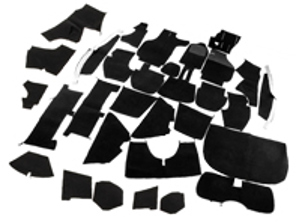 Complete interior carpet set for Porsche 911 83-84 Cabriolet RHD
