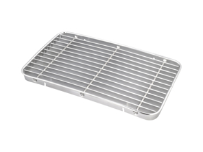 Rejilla de ventilación (SIMPLE) curvada para el capó del motor. Porsche 356B T6 / 356C T6 - 64455904106, PCG55904106, 6445590410 - 356134-01, 1684551010