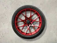 20"/21" 911 GT3 RS Jeu de roues Pyrored en alliage d'aluminium forgé sans pneus. Porsche d'origine - 992044681CK