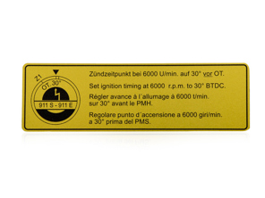 Fasatura dell'accensione dell'autoadesivo. Porsche 911 - 90100651001 - 911856-01, 1601501606