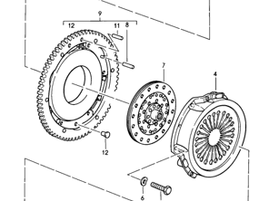 Kit d'embrayage. Porsche 928 Sachs 2 x disque d'embrayage, 1 x plateau de pression - 92811691100, 92811601136, 92811601135, 92811603127