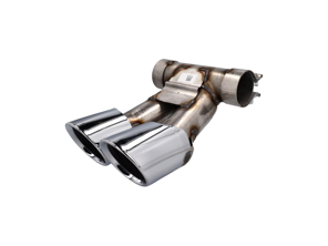 Tuyaux d'échappement Sport ARGENT. Porsche 981 Boxster / 981C Cayman - 98104420010, 98104420110