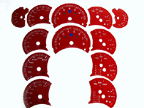 Cadrans. Porsche 986 / 996 / 996TT - F9664120201, F9664120202, F9664120203, F9664120204, F9664120205