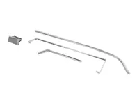 Door pockets alloy trim set. Porsche 911 1969-73 - 901555016038K, 901555015037K, 1689803170, 1689803180, 901555015, 901555016 - URO-009905, URO-009906