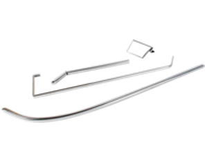 Alu-Zierleistensatz für Türtaschen. Porsche 911 1969-73 - 901555016038K, 901555015037K, 1689803170, 1689803180, 901555015, 901555016 - URO-009905, URO-009906