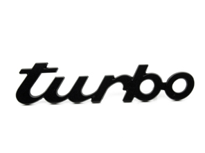 Turbo - Badge. Porsche 911 (930) 1978-88 - 93055931700, 930.559.317.00, 93055931703