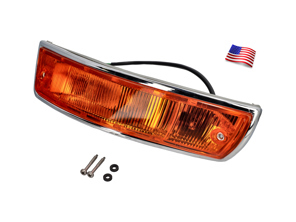 Unité d'indicateur avec lentille et joint (SWB). Porsche 911/912 1965-68 États-Unis - 90163140202, 90163140102, 15848, 15848/D, 15848/S