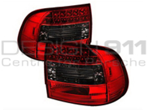 Knipperlichten achter ROOD / GEROOKT met LED-lampen. Porsche Cayenne 955 - 95563100030