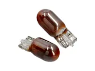 Bombillas repetidoras laterales T10/501 (ámbar) para lámparas de lente transparente