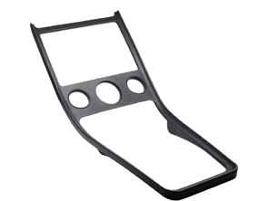 Garniture de console centrale, modèle trois cadrans (première génération). Porsche 928 1978-79 - 92855204704 - L1114