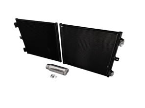 Kit de condenseur de radiateur de climatisation (Air Con). Porsche 718 (982) Boxster / 718 (982) Cayman / 991.2 - 9P1820411, 99970755741, 94457314301, 99970766040