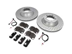 Pacchetto dischi freno con pastiglie freno Sport BREMBO Porsche 996 1997-04 - 07B31515, 99735240502ABS, 99735240502, 99735240602ABS, 99735240602, 99735208602, 99761275402