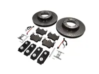 Pastiglie freno ANTERIORI e pacchetto disco freno. Porsche 997 C2 Brembo - 99635140501, 99635140601, 99761275601, 99761275901, 99635108802, 95535296000, 99735193907