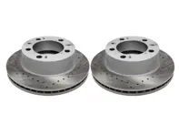 Disco de freno delantero perforado (PAR). Porsche Boxster 986 - 98635140105, 98635140104 - 986 351 401 05 rd