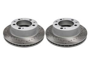 Disco freno anteriore forato (coppia). Porsche Boxster 986 - 98635140105, 98635140104 - 986 351 401 05 rd