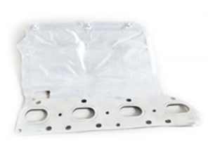 Plaque de protection pour collecteurs d'échappement. Porsche 970 Panamera - 94811104101, 94811104201, 574.672, 574.682