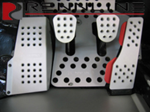 Rennline Juego de pedales de 4 piezas de aluminio perforado. Porsche 914 coches manuales - P442112, P44.21.12