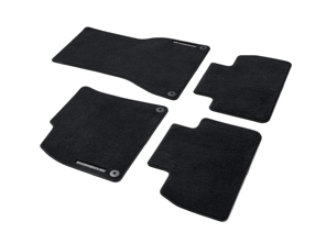Tapis de sol avec contour en Nubuck, noir. Porsche 95C (H2) Macan Electric RHD - Volant à droite - 95C864436BLK
