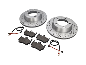 Pack Plaquettes de frein et Disques de frein ARRIÈRE Porsche 987 Boxster / 987C Cayman GEN 2 - 98735240101, 98735293903, 98761267601