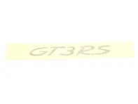 Adesivo logo GT3 RS, in oro bianco metallizzato. Porsche 997 GT3 - 99755923794539, 99755923794
