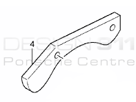 Piastra copridisco freno (SUPERIORE) POSTERIORE. Porsche Carrera GT - 98035280300, 98035280400