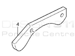 Piastra copridisco freno (SUPERIORE) POSTERIORE. Porsche Carrera GT - 98035280300, 98035280400