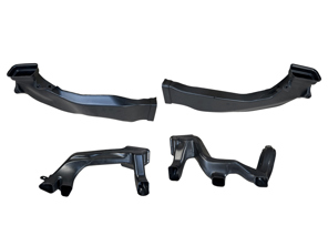 Set di canali per il condotto dell'aria nell'abitacolo, LHD (guida a sinistra). Porsche 991.1 / 991.2 - 99157279402, 99157269300, 99157246302, 99157246402